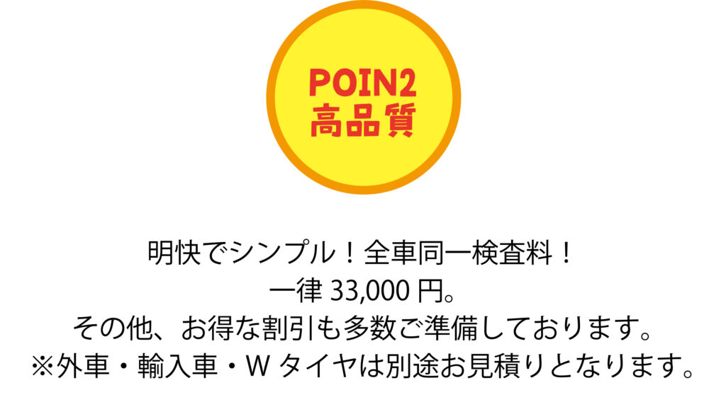 超得車検3つのポイント